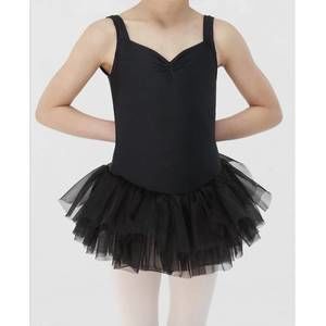 NEW WEAR MOI girls noisette tutu skirted leotard in black